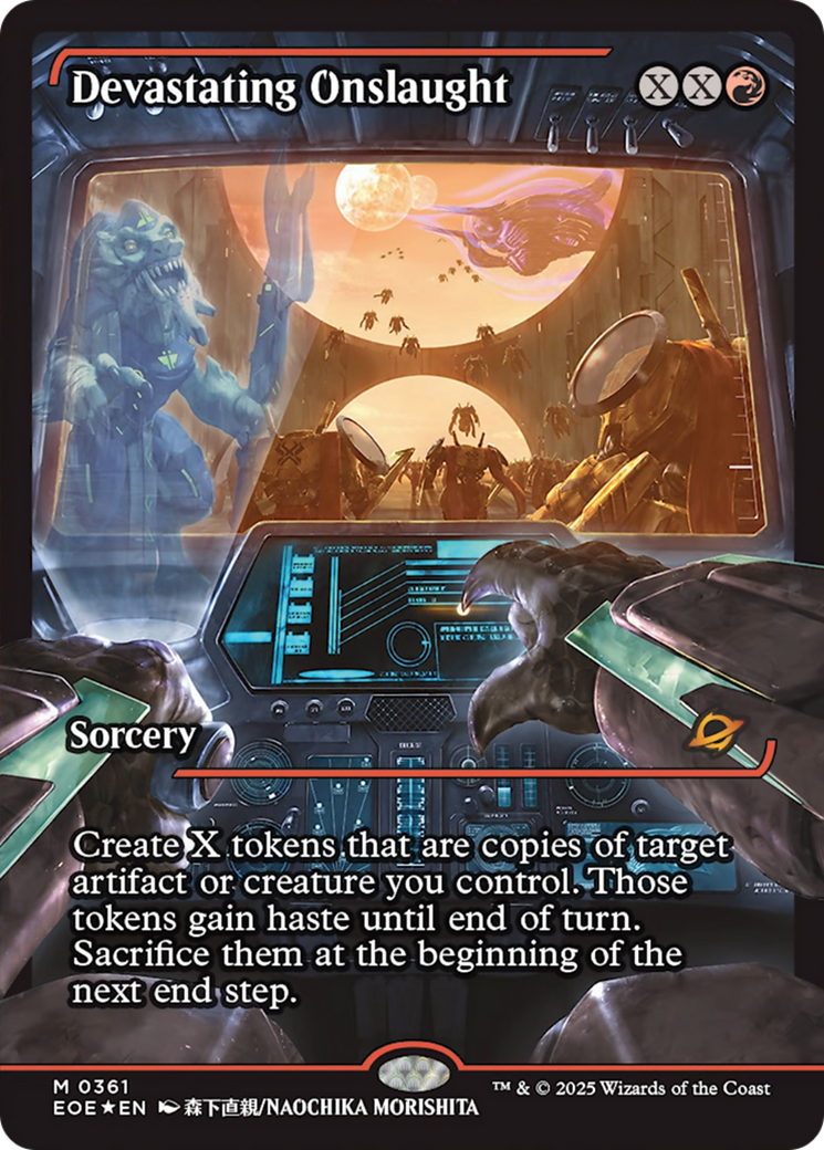 Devastating Onslaught (0361) (Showcase) [Edge of Eternities] | Gate City Games LLC