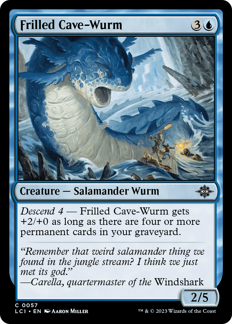 Frilled Cave-Wurm [The Lost Caverns of Ixalan] | Gate City Games LLC