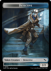 Detective // Dog Double-Sided Token [Murders at Karlov Manor Tokens] | Gate City Games LLC