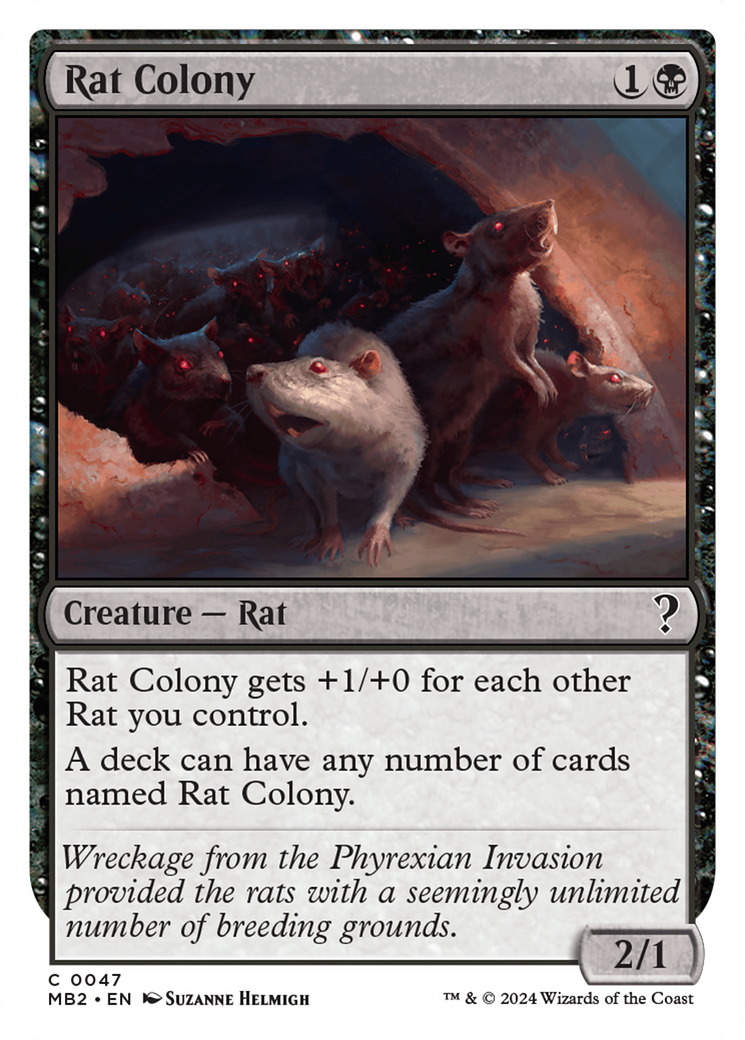 Rat Colony (White Border) [Mystery Booster 2] | Gate City Games LLC