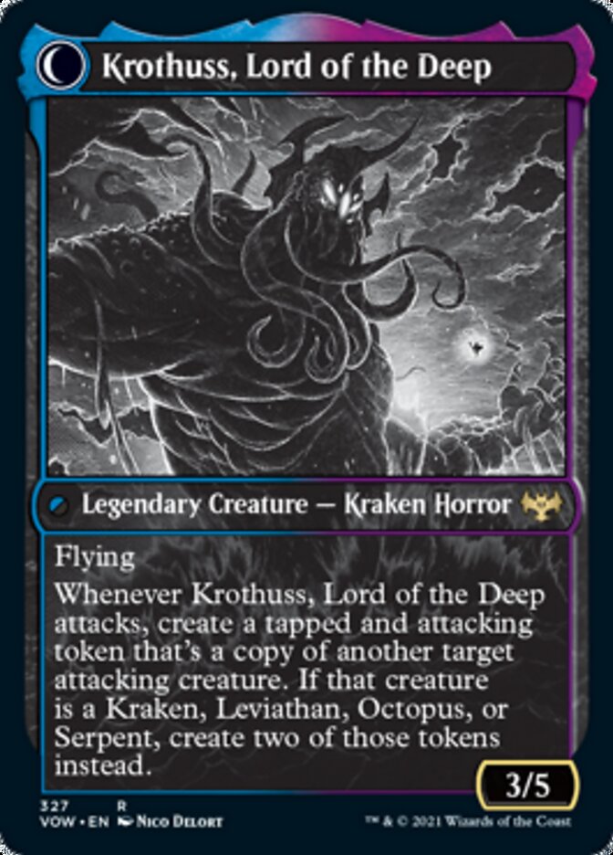 Runo Stromkirk // Krothuss, Lord of the Deep (Showcase Eternal Night) [Innistrad: Crimson Vow] | Gate City Games LLC