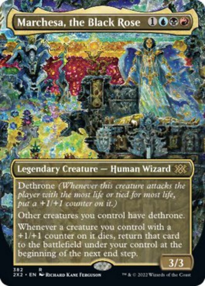 Marchesa, the Black Rose (Borderless Alternate Art) [Double Masters 2022] | Gate City Games LLC