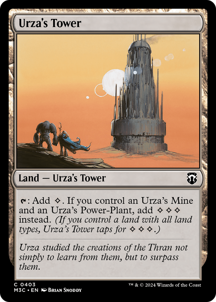 Urza's Tower (Ripple Foil) [Modern Horizons 3 Commander] | Gate City Games LLC