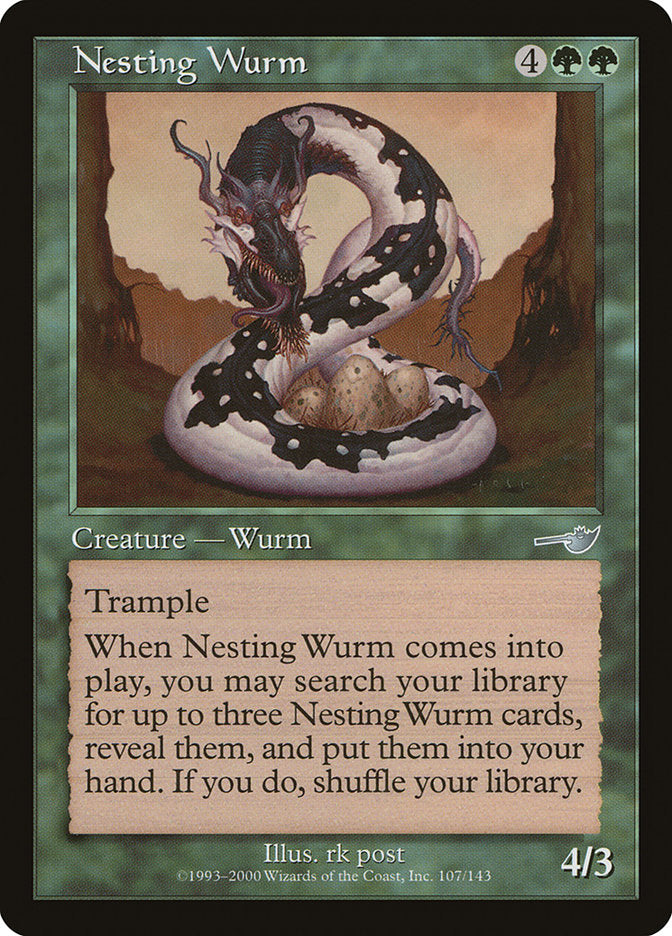 Nesting Wurm [Nemesis] | Gate City Games LLC