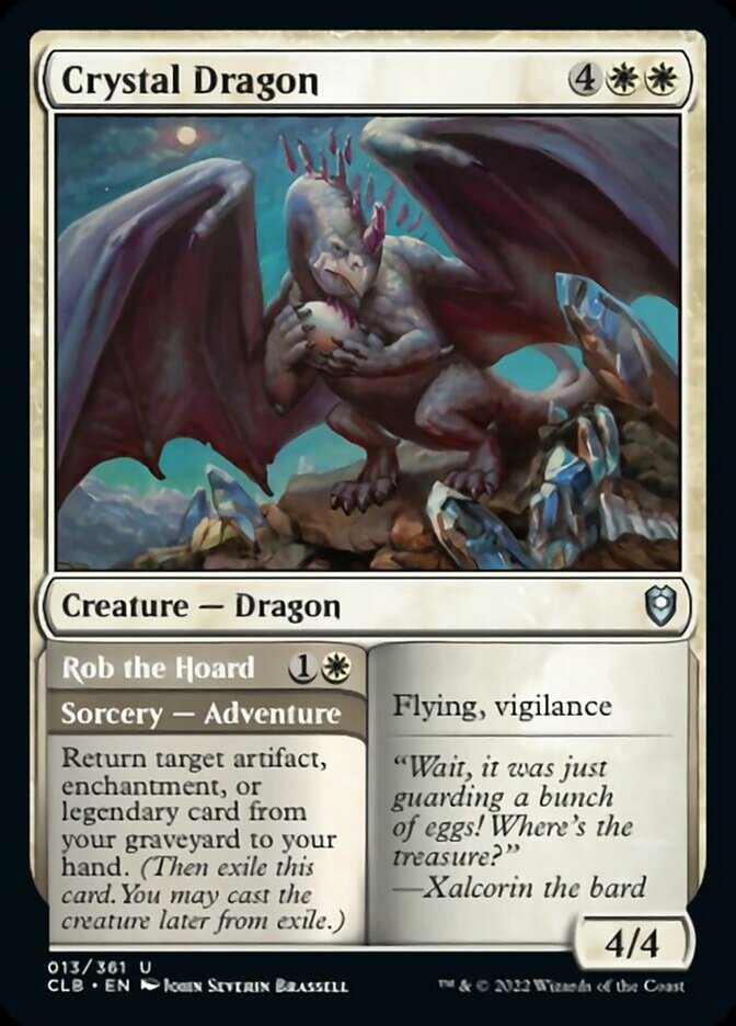 Crystal Dragon // Rob the Hoard [Commander Legends: Battle for Baldur's Gate] | Gate City Games LLC