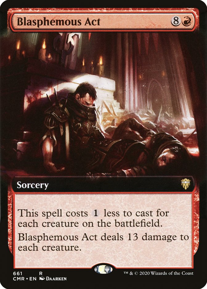 Blasphemous Act (Extended Art) [Commander Legends] | Gate City Games LLC