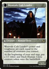 Hanweir Militia Captain // Westvale Cult Leader [Shadows over Innistrad Prerelease Promos] | Gate City Games LLC