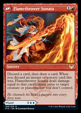 Torrent Sculptor // Flamethrower Sonata [Strixhaven: School of Mages] | Gate City Games LLC