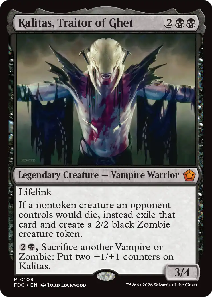 Kalitas, Traitor of Ghet [Foundations Commander] | Gate City Games LLC