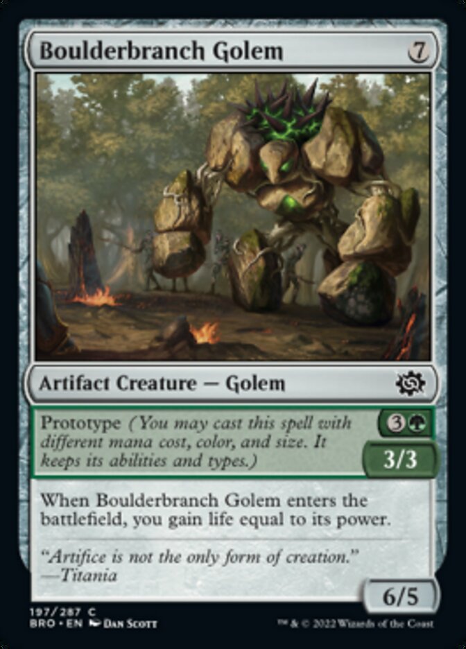 Boulderbranch Golem [The Brothers' War] | Gate City Games LLC