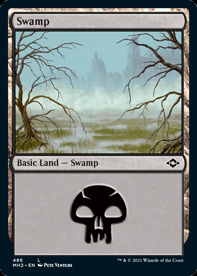 Swamp (486) (Foil Etched) [Modern Horizons 2] | Gate City Games LLC