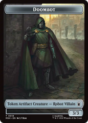 Merfolk // Doombot Double-Sided Token [Marvel Super Heroes Tokens] | Gate City Games LLC