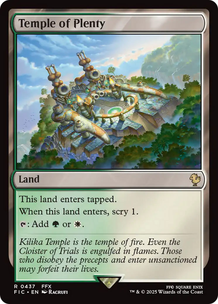 Temple of Plenty [FINAL FANTASY Commander] | Gate City Games LLC