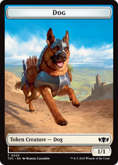 Dog // Goblin Double-Sided Token [Tarkir: Dragonstorm Commander Tokens] | Gate City Games LLC