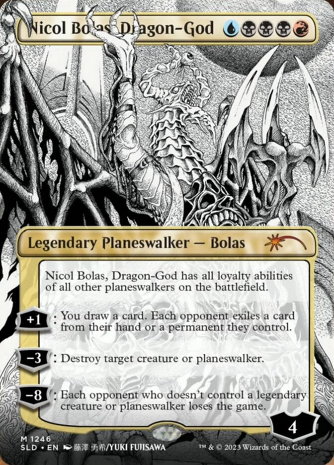 Nicol Bolas, Dragon-God (Borderless) [Secret Lair Drop Series] | Gate City Games LLC