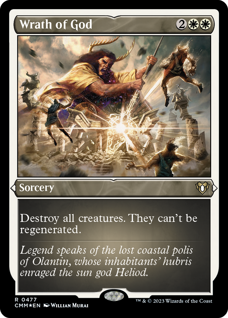 Wrath of God (Foil Etched) [Commander Masters] | Gate City Games LLC