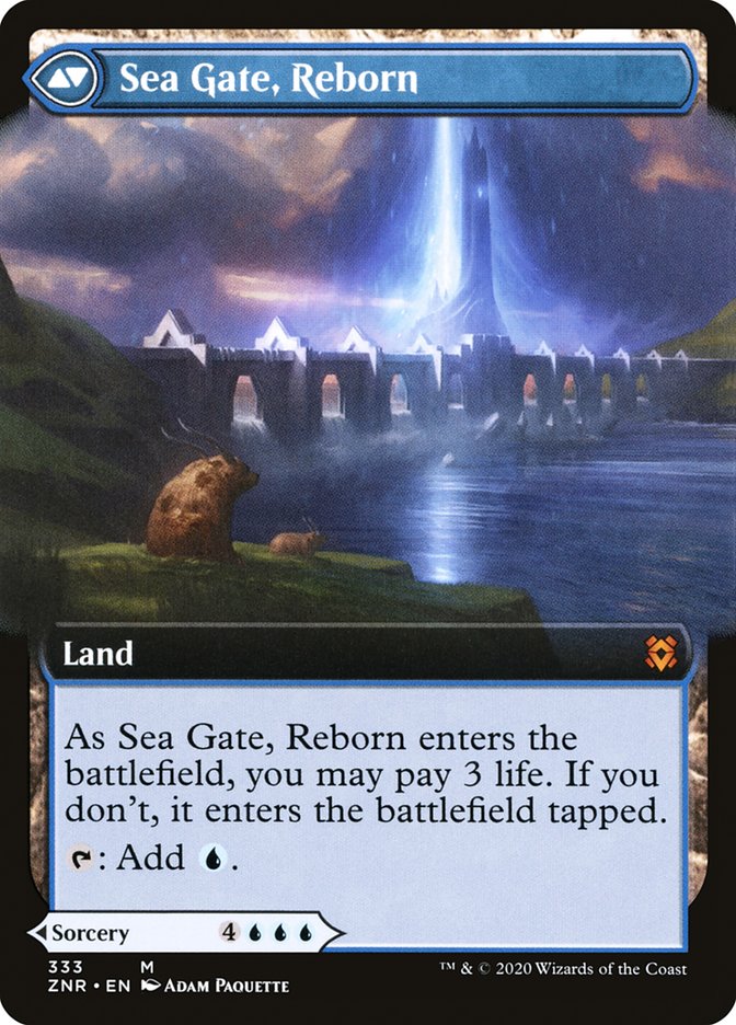Sea Gate Restoration // Sea Gate, Reborn (Extended Art) [Zendikar Rising] | Gate City Games LLC