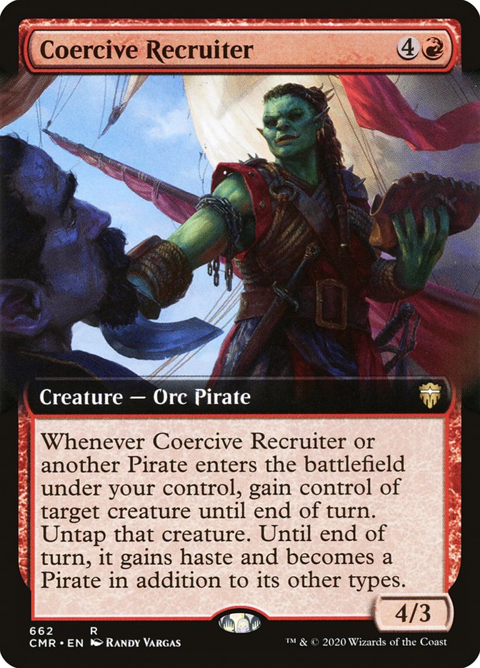 Coercive Recruiter (Extended Art) [Commander Legends] | Gate City Games LLC