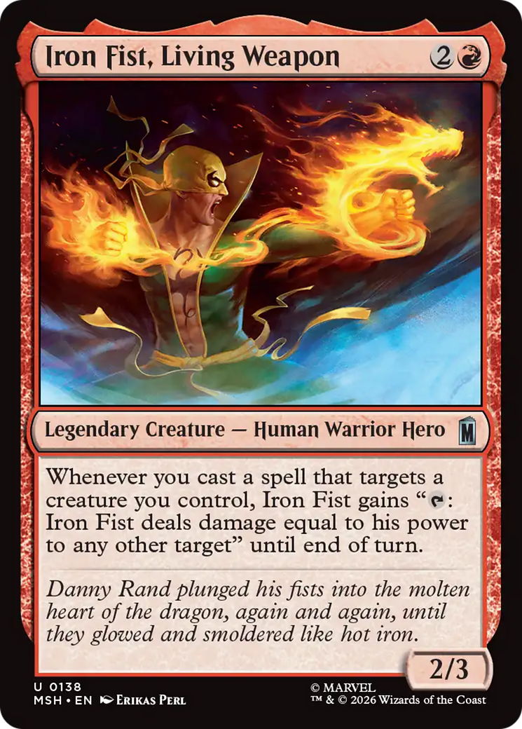 Iron Fist, Living Weapon [Marvel Super Heroes] | Gate City Games LLC