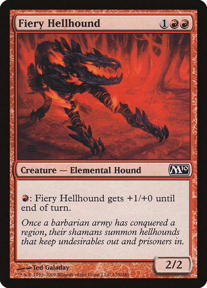 Fiery Hellhound [Magic 2010] | Gate City Games LLC