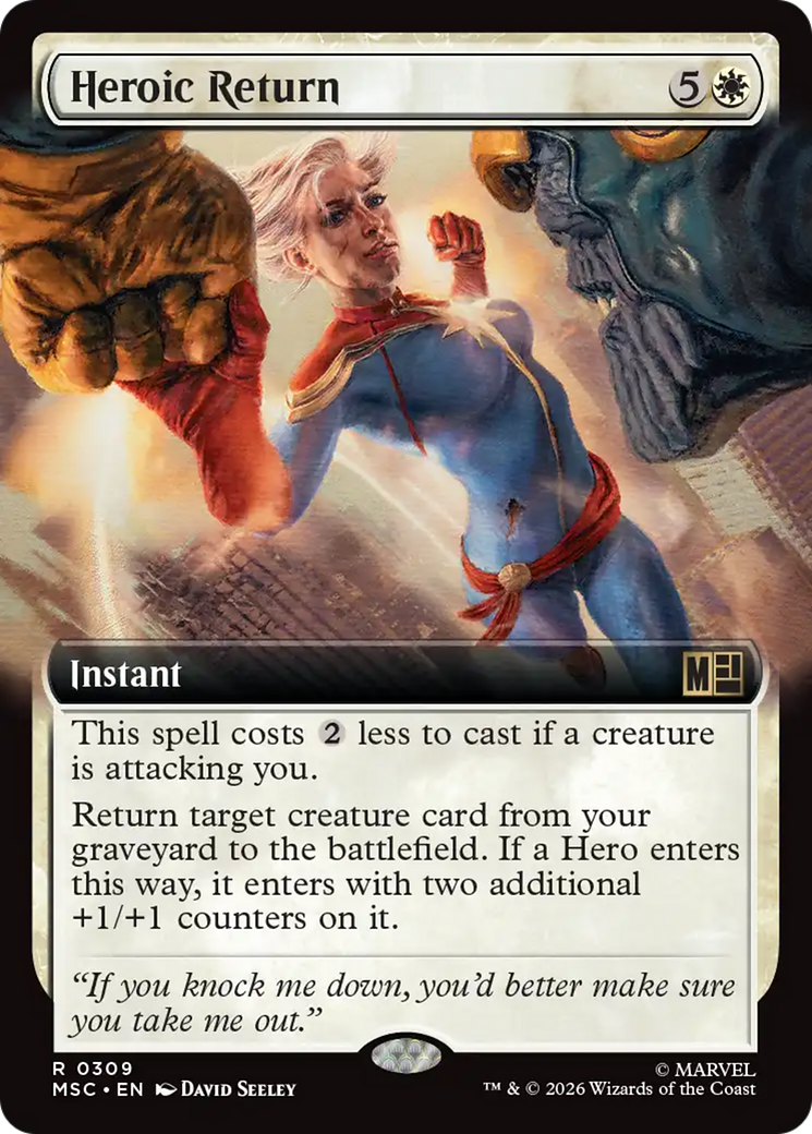 Heroic Return (Extended Art) [Marvel Super Heroes Commander] | Gate City Games LLC
