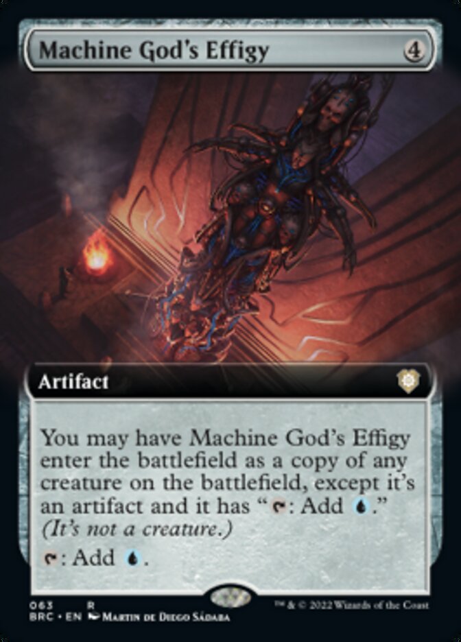 Machine God's Effigy (Extended Art) [The Brothers' War Commander] | Gate City Games LLC
