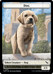 Detective // Dog Double-Sided Token [Murders at Karlov Manor Tokens] | Gate City Games LLC