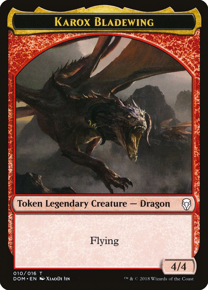 Karox Bladewing Token [Dominaria Tokens] | Gate City Games LLC