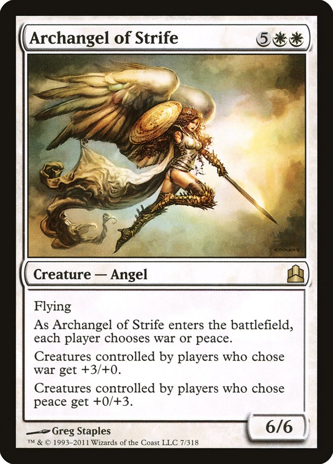 Archangel of Strife [Commander 2011] | Gate City Games LLC