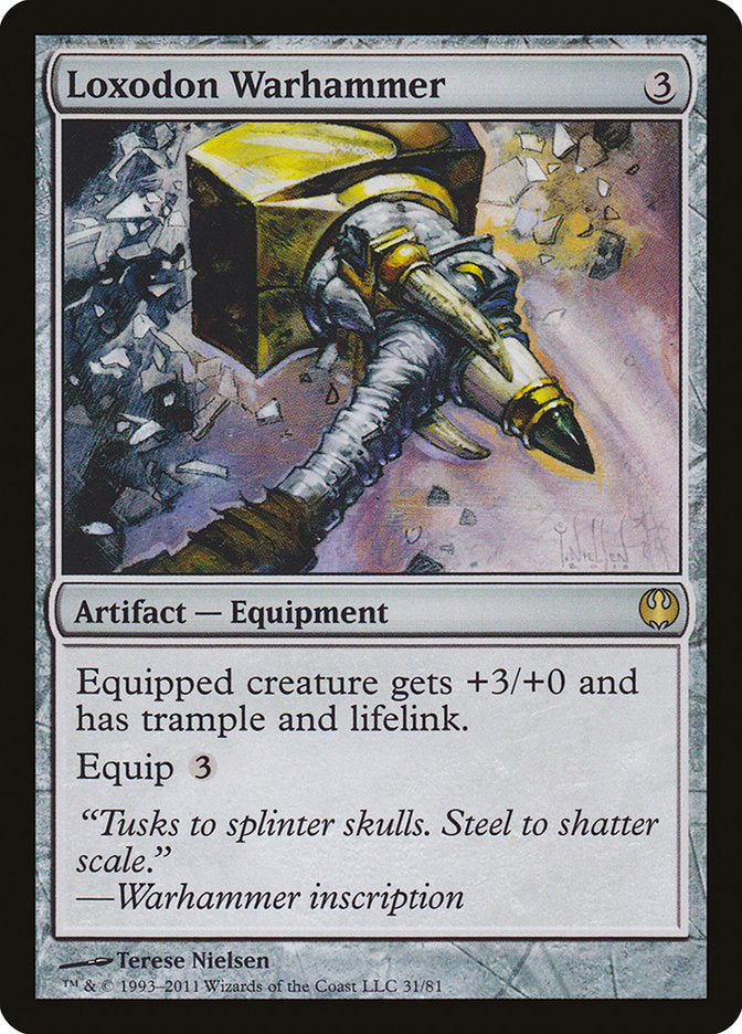 Loxodon Warhammer [Duel Decks: Knights vs. Dragons] | Gate City Games LLC