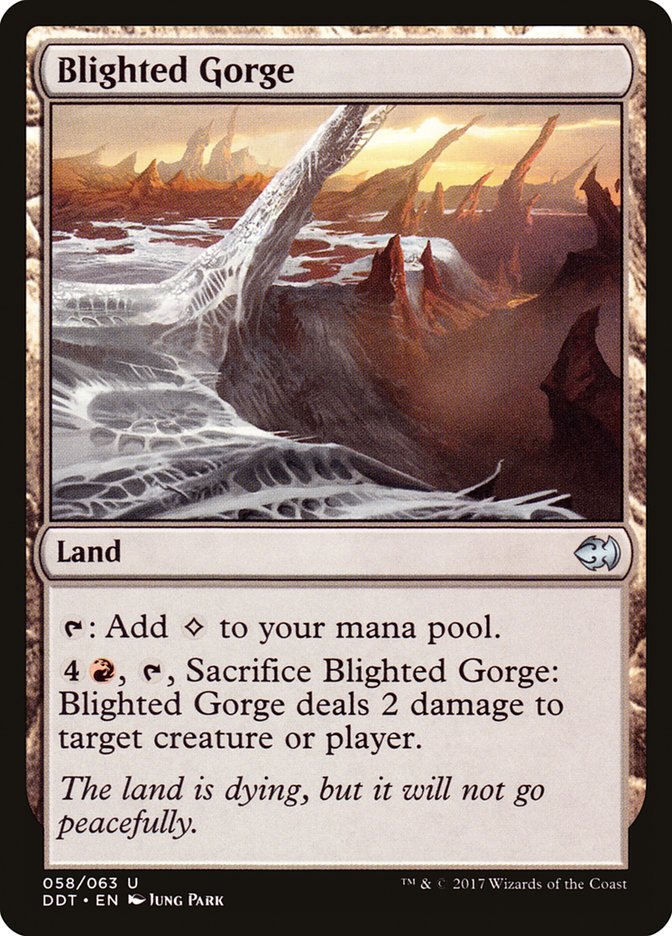 Blighted Gorge [Duel Decks: Merfolk vs. Goblins] | Gate City Games LLC