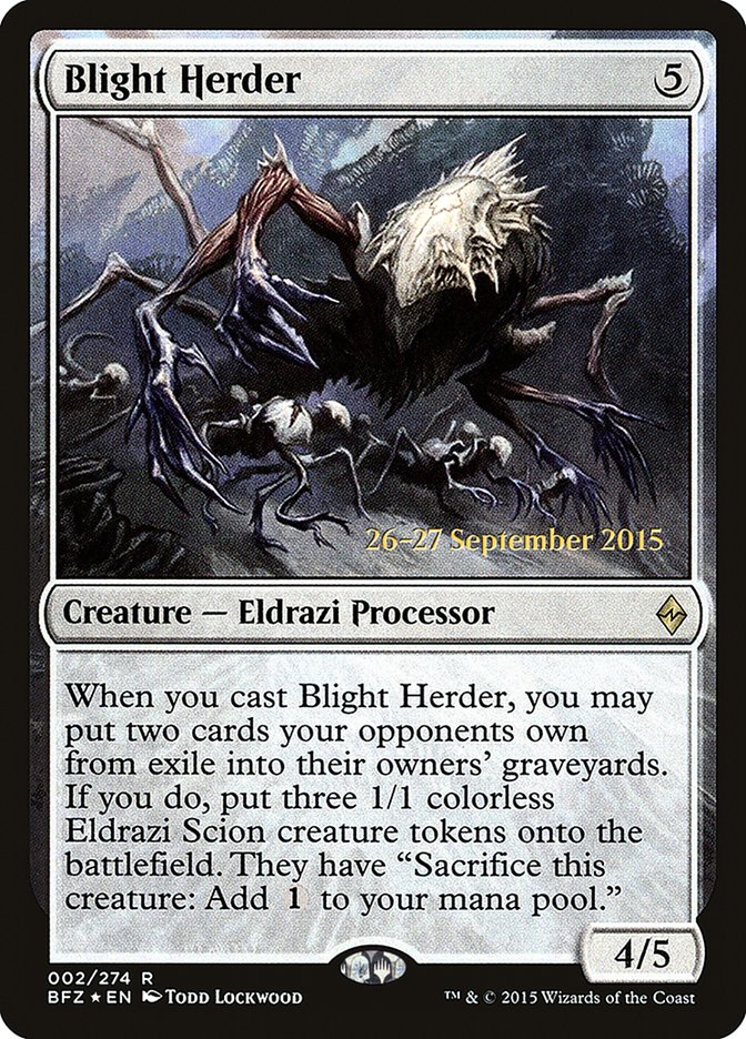 Blight Herder [Battle for Zendikar Prerelease Promos] | Gate City Games LLC