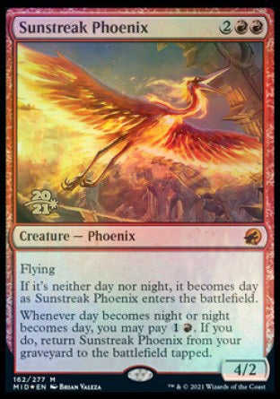 Sunstreak Phoenix [Innistrad: Midnight Hunt Prerelease Promos] | Gate City Games LLC