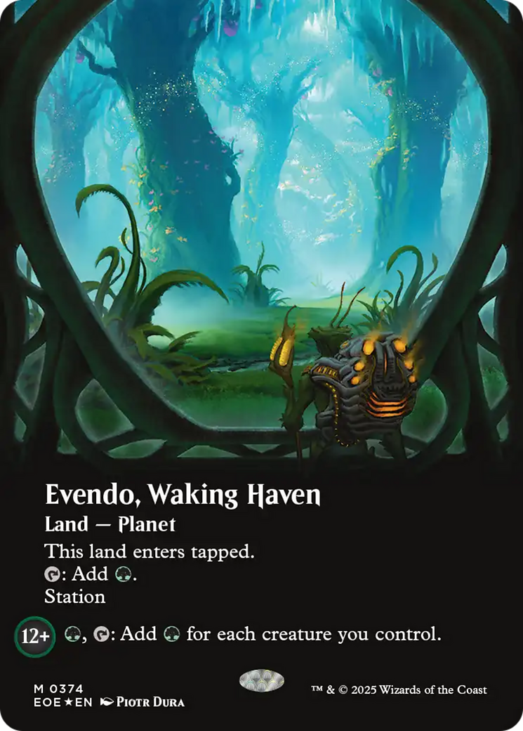 Evendo, Waking Haven (Borderless) (Galaxy Foil) [Edge of Eternities] | Gate City Games LLC