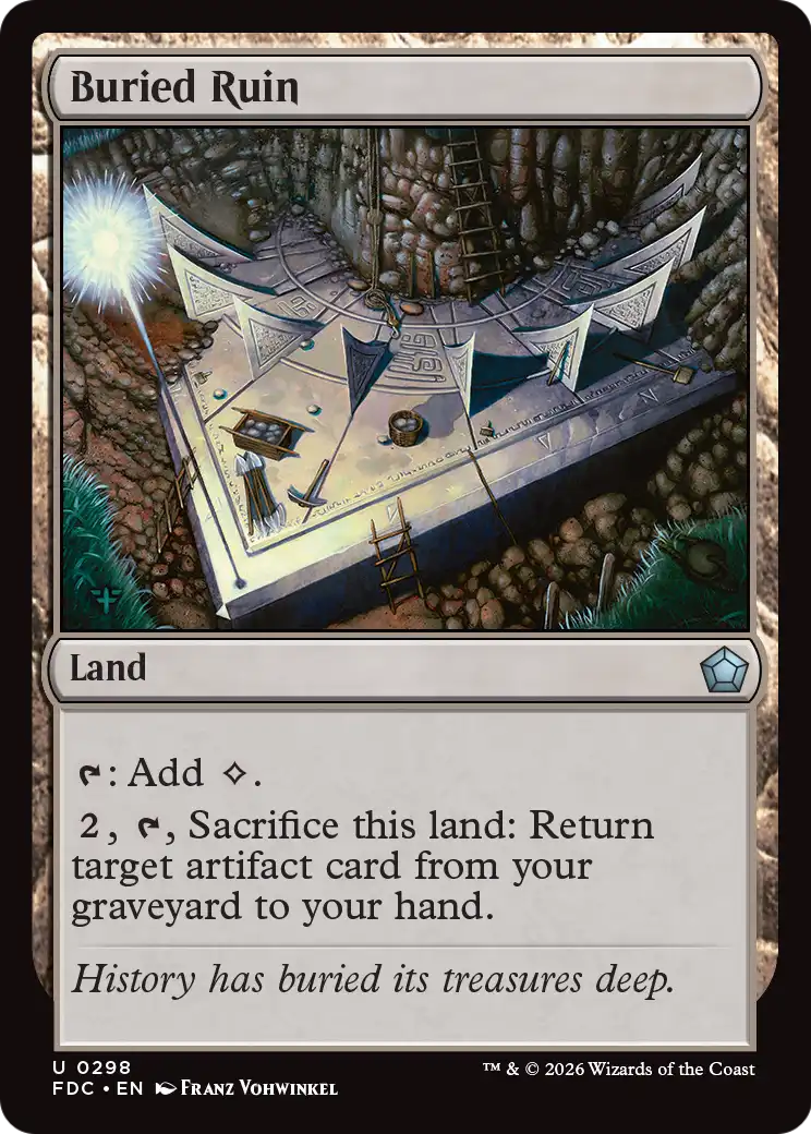 Buried Ruin [Foundations Commander] | Gate City Games LLC