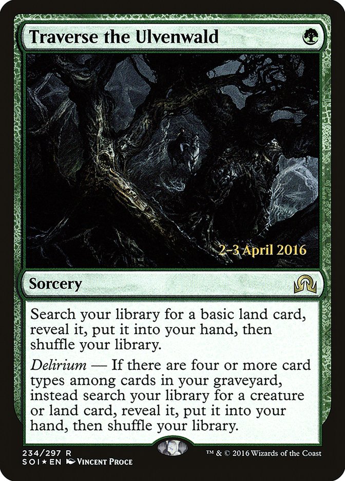 Traverse the Ulvenwald [Shadows over Innistrad Prerelease Promos] | Gate City Games LLC
