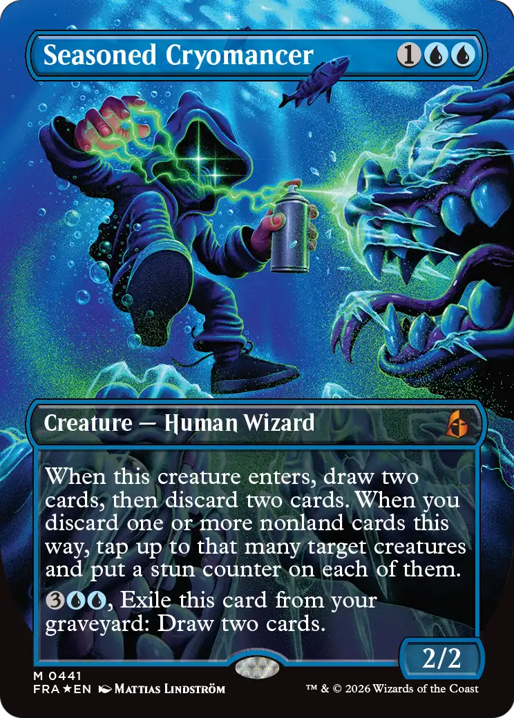 Seasoned Cryomancer (Borderless) (0441) [Reality Fracture] | Gate City Games LLC