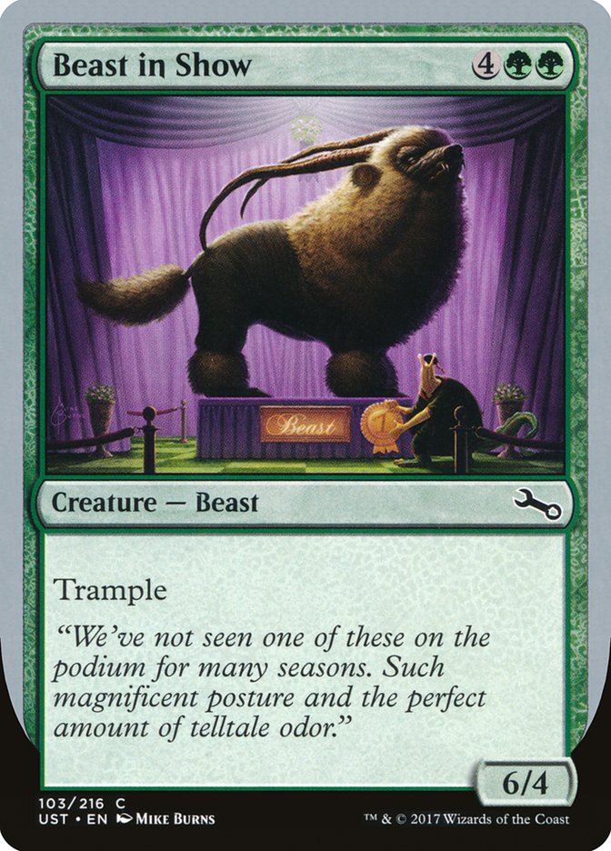 Beast in Show ("We've not seen one...") [Unstable] | Gate City Games LLC