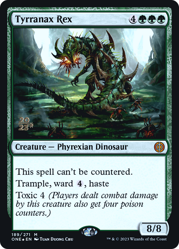 Tyrranax Rex [Phyrexia: All Will Be One Prerelease Promos] | Gate City Games LLC