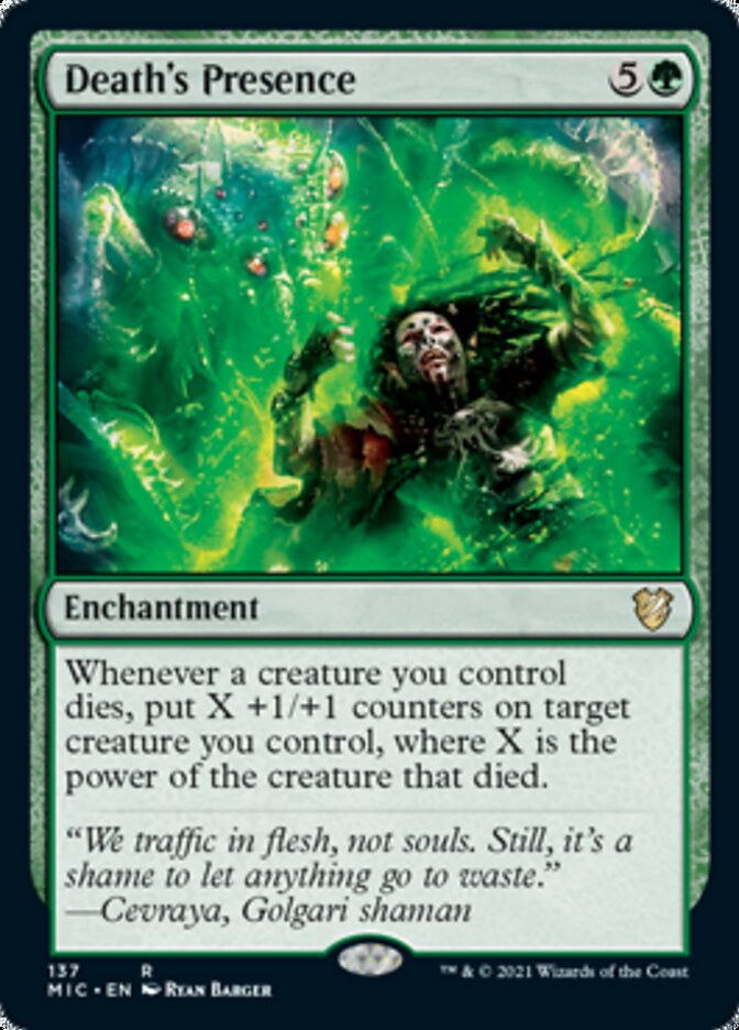 Death's Presence [Innistrad: Midnight Hunt Commander] | Gate City Games LLC