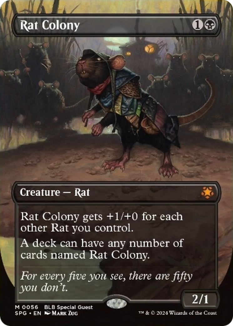 Rat Colony (Borderless) [Bloomburrow Special Guests] | Gate City Games LLC