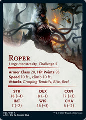 Roper Art Card (Gold-Stamped Signature) [Dungeons & Dragons: Adventures in the Forgotten Realms Art Series] | Gate City Games LLC