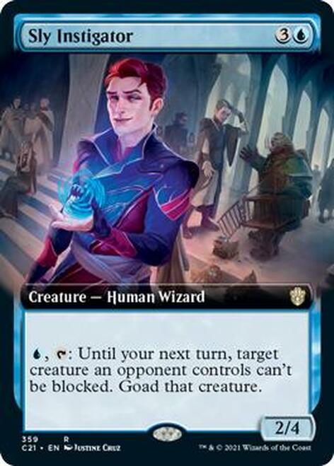 Sly Instigator (Extended Art) [Commander 2021] | Gate City Games LLC
