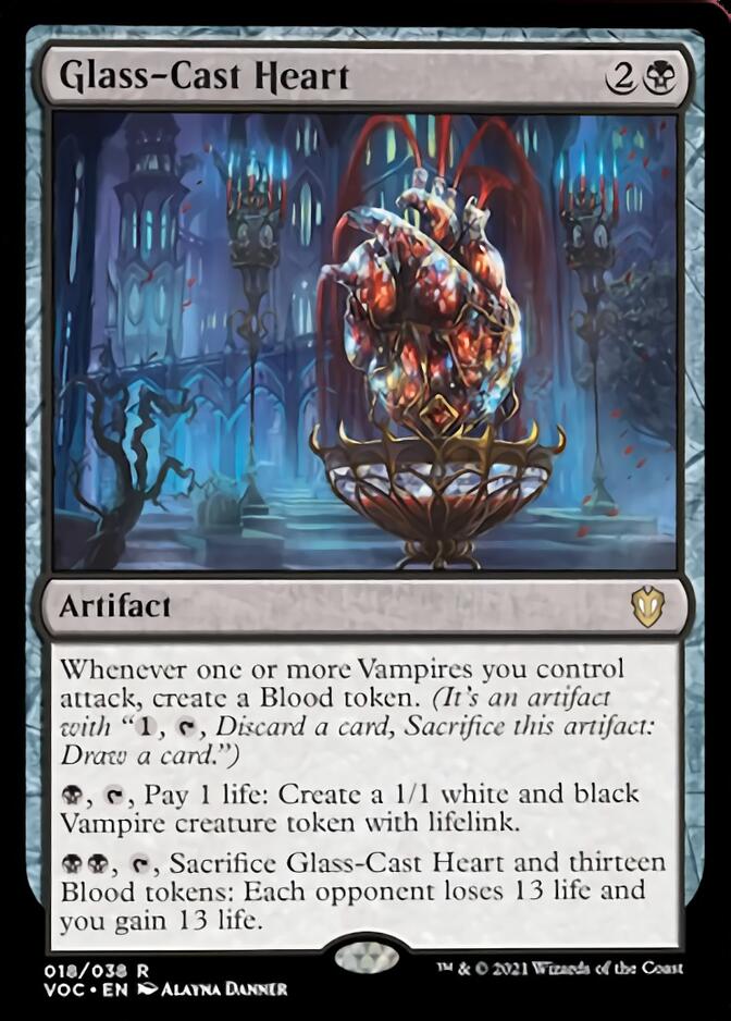 Glass-Cast Heart [Innistrad: Crimson Vow Commander] | Gate City Games LLC