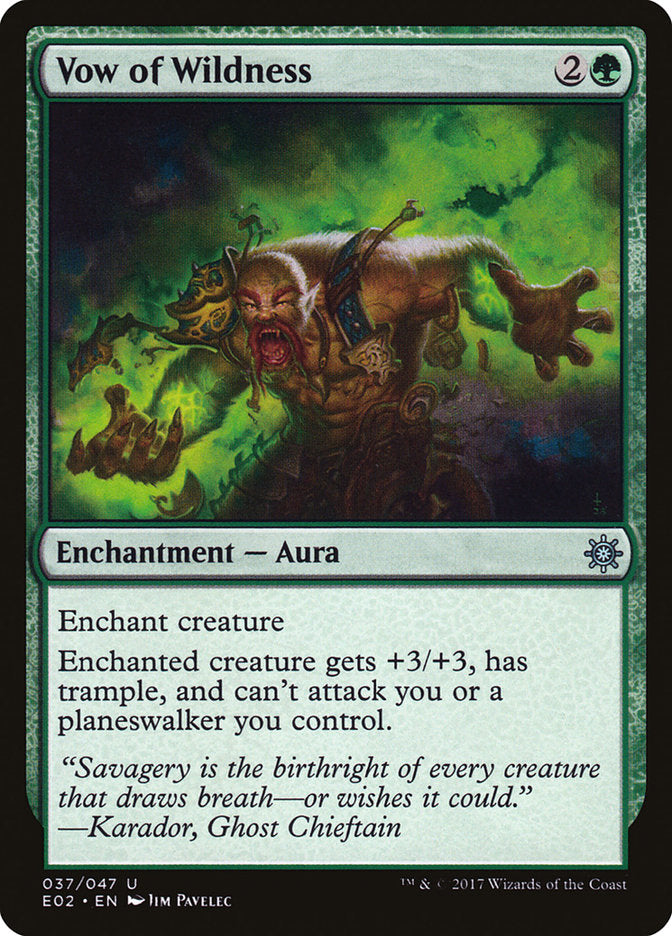 Vow of Wildness [Explorers of Ixalan] | Gate City Games LLC