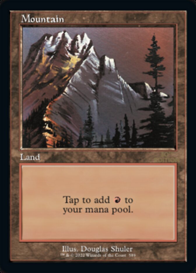 Mountain (Retro) (589) [30th Anniversary Edition] | Gate City Games LLC