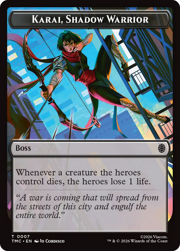 Karai, Shadow Warrior [Teenage Mutant Ninja Turtles Commander Tokens] | Gate City Games LLC
