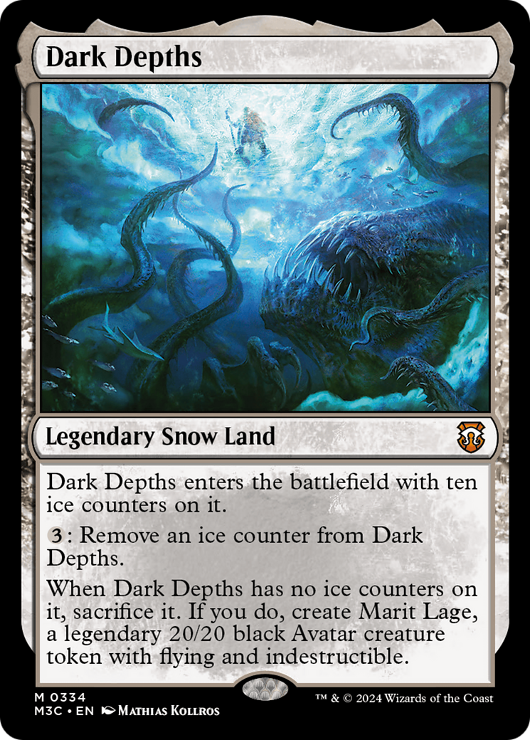 Dark Depths (Ripple Foil) [Modern Horizons 3 Commander] | Gate City Games LLC
