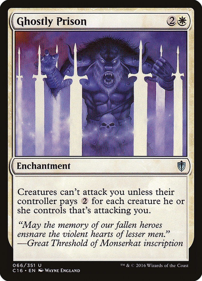 Ghostly Prison [Commander 2016] | Gate City Games LLC