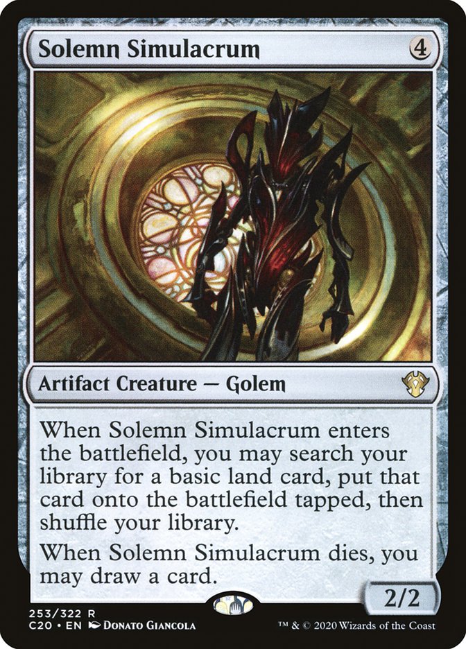 Solemn Simulacrum [Commander 2020] | Gate City Games LLC